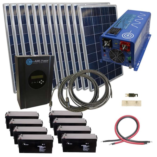 Aims 2880W Off-Grid Solar Kit with 2000W 48V Inverter Charger