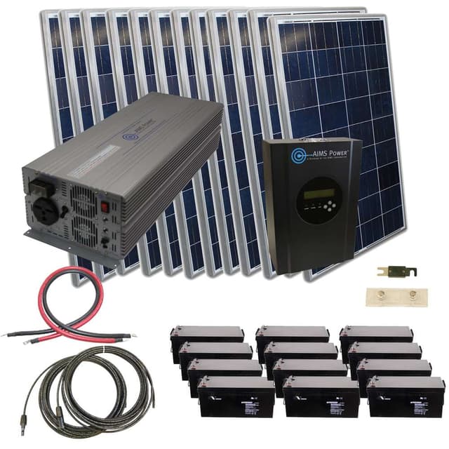 Aims 2880W Off-Grid Solar Kit with 7000W 48V Power Inverter