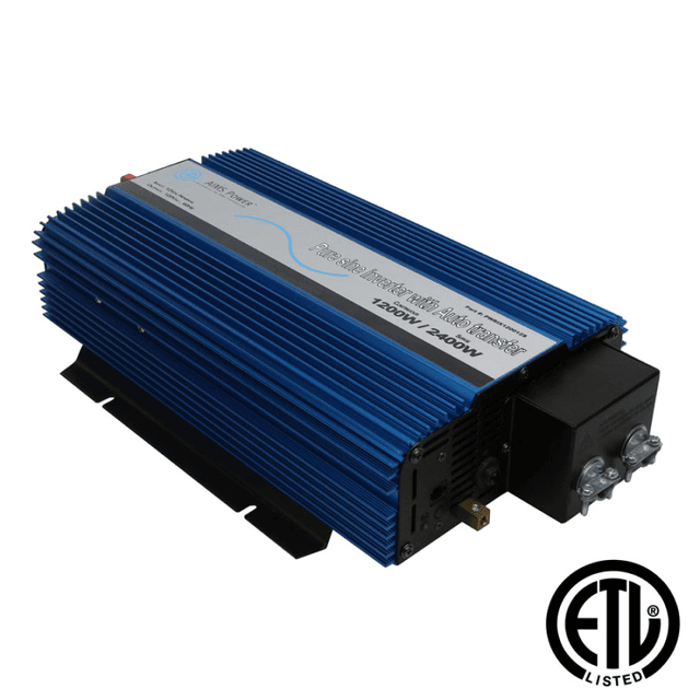 AIMS Power 1200 Pure Sine Inverter with Transfer Switch UL458 Hardwire Only