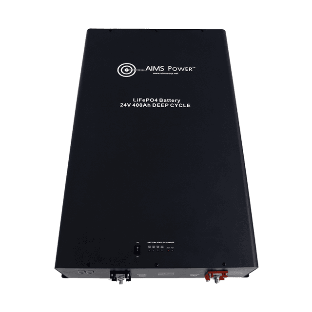 AIMS Power Lithium Battery 24V 400AMP LiFePO4 Industrial Grade