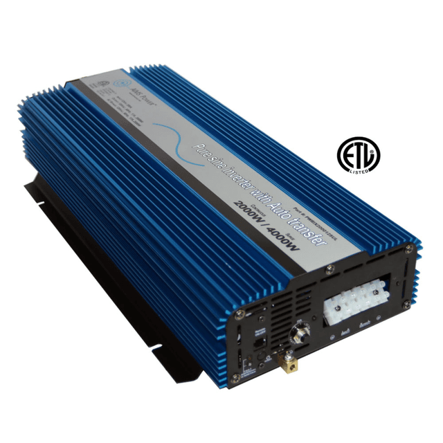 Aims 2000 Pure Sine Inverter with Transfer Switch – ETL Listed Conforms to UL458 Standards Hardwire