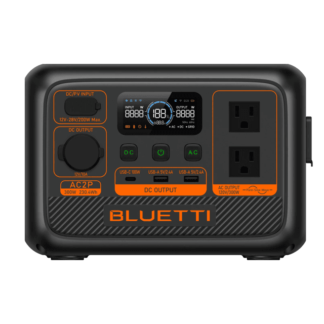 BLUETTI AC2P Portable Power Station 300W 230.4Wh