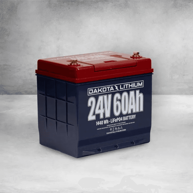 Dakota Lithium 24V 60Ah Deep Cycle LiFePO4 Single Battery