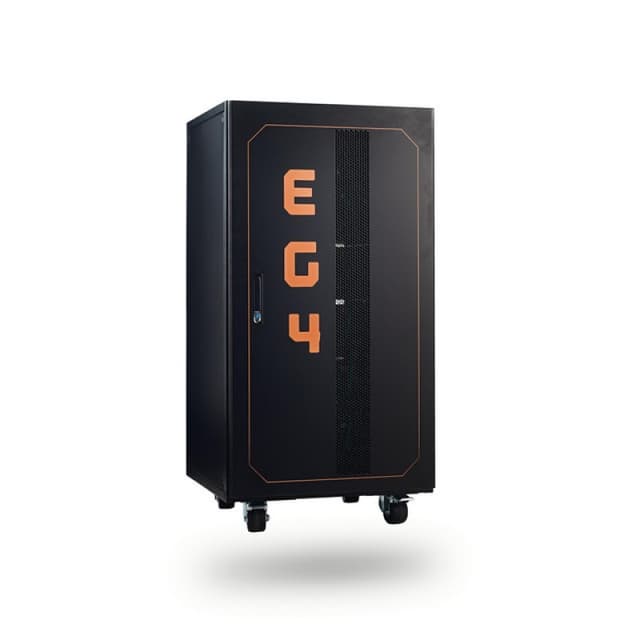 (Pre-Assembled) EG4 Enclosed Battery Rack 6 Slot Wheels Included Bus Bar Covers Welded