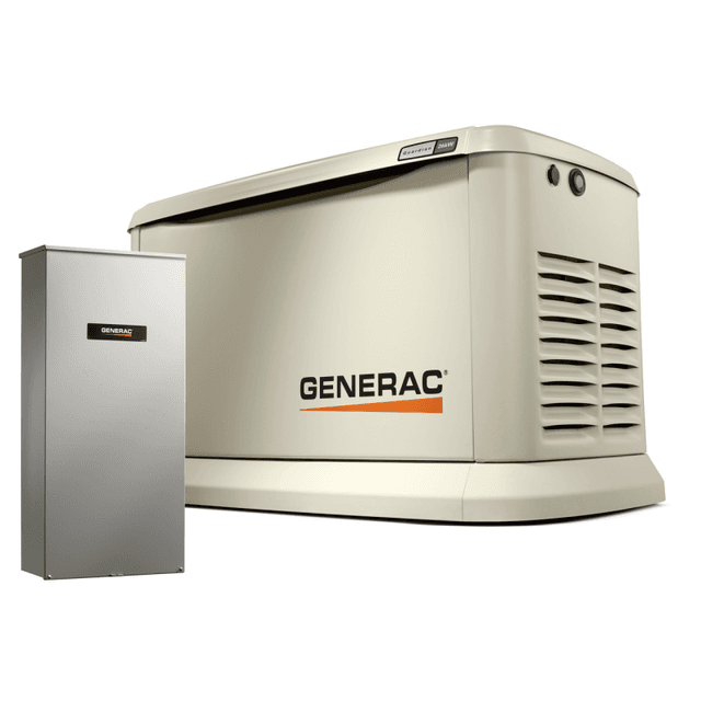 Generac 7291 26/22.5 kW Air-Cooled Standby Generator, Aluminum Enclosure, 200 SE ATS (not CUL)