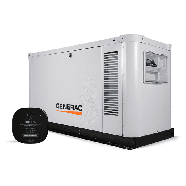 Generac XG04845ANAX – Protector Gaseous 48kW 120/240 1P Liquid-Cooled Generator, No Catalyst with ecobee