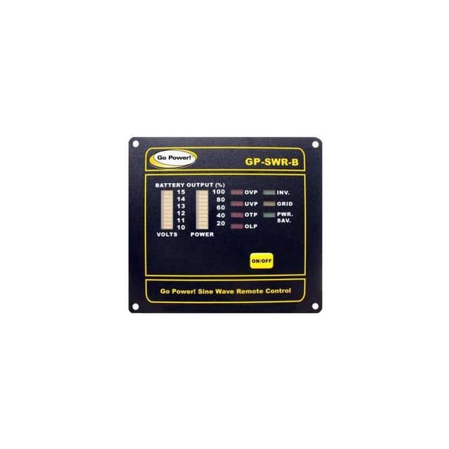 Go Power Inverter Remote for 12V 1KW, 2KW & 3KW PSW GP-SWR-B-12