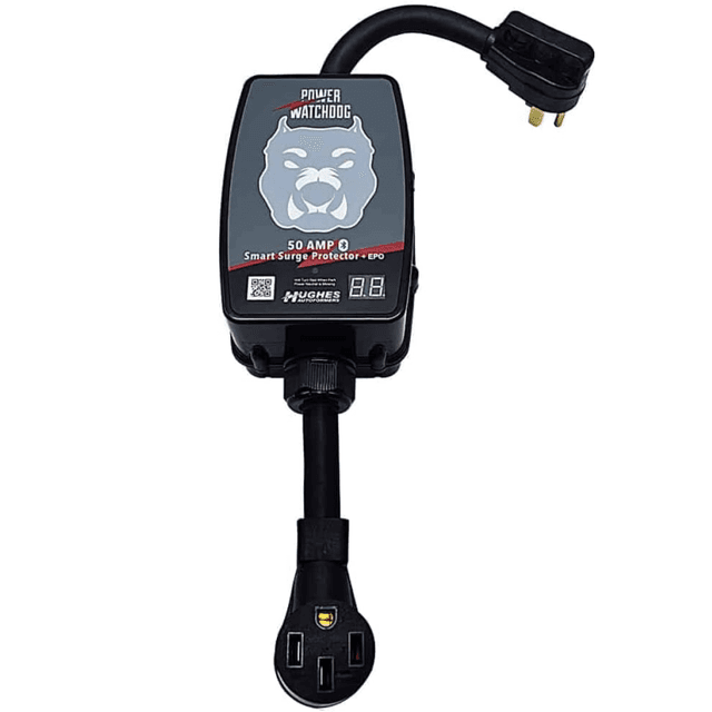 Hughes Autoformers Power Watchdog 50 Amp Bluetooth Surge Protector with Auto Shutoff – Portable