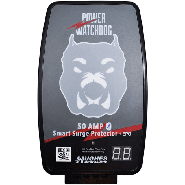 Hughes Autoformers Power Watchdog 50 Amp Bluetooth Surge Protector with Auto Shutoff – Hardwired