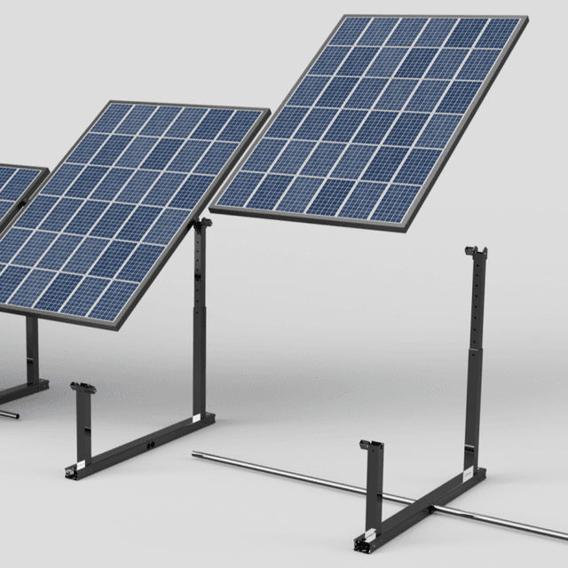 IntegraRack IR-40FSAB BallastRack™ Fixed Adjustable Angle Solar Module Rack – Black Zinc Plated Steel