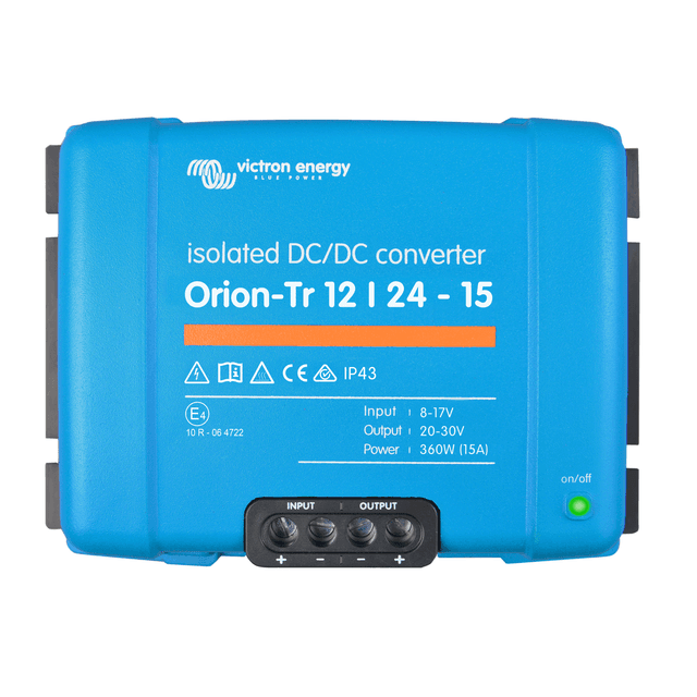 Open Box Victron Orion-Tr IP43 12/24 Volt 15A Isolated Converter