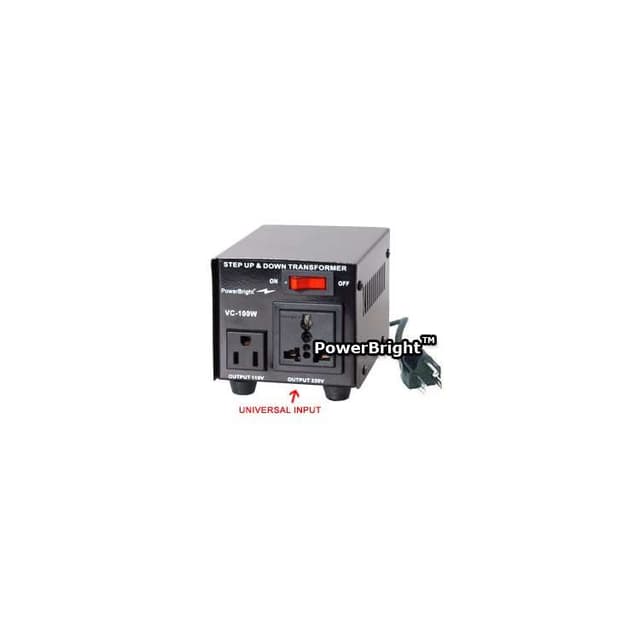 Power Bright 100 Watt Step Up / Down Voltage Transformer VC-100W