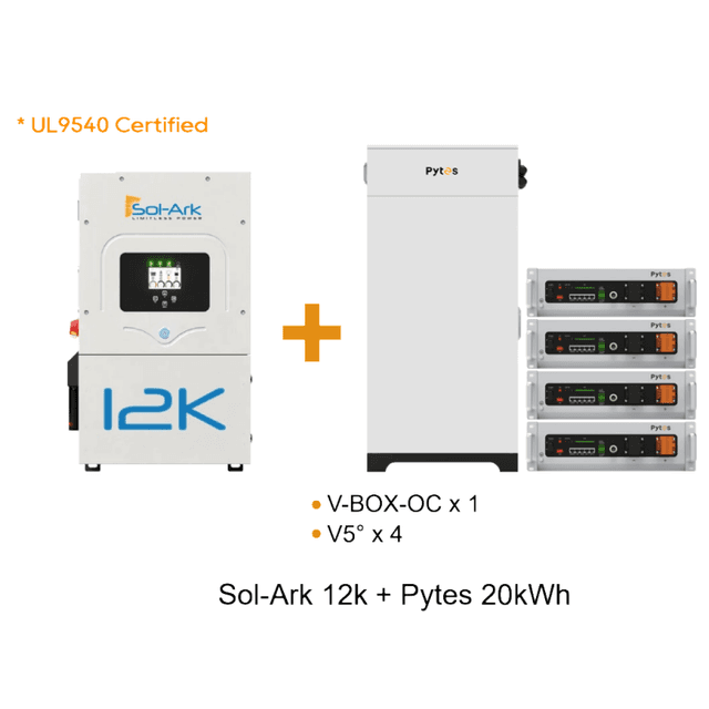 Sol-Ark 12K Pytes V5 Battery Bundle Complete ESS