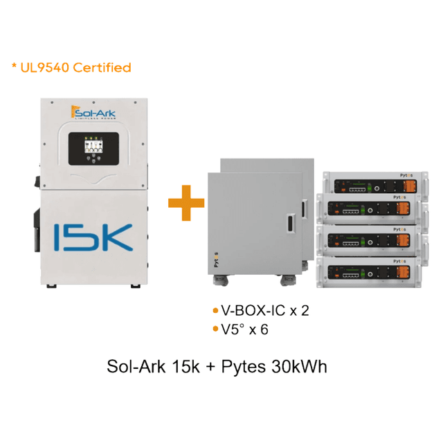 Sol-Ark 15K Pytes V5 6 Battery Bundle Complete ESS (EMP Hardened)