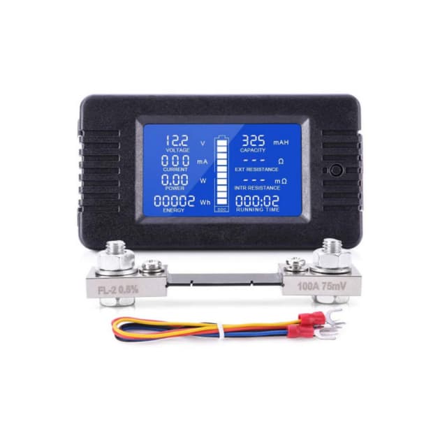 Spartan Power Battery Monitor & Meter with Shunt