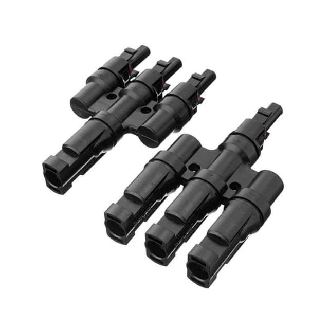 Spartan Power T Branch 3 to 1 Connector Parallel Solar Panel Cable Connectors MFFF + MMMF