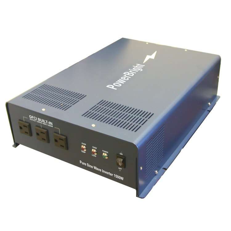 Power Bright 1500 Watt 12V Pure Sine Inverter APS1500-12