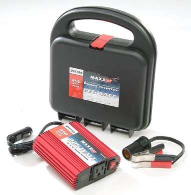 Vector VEC034CA 225 Watt Inverter with case and cables